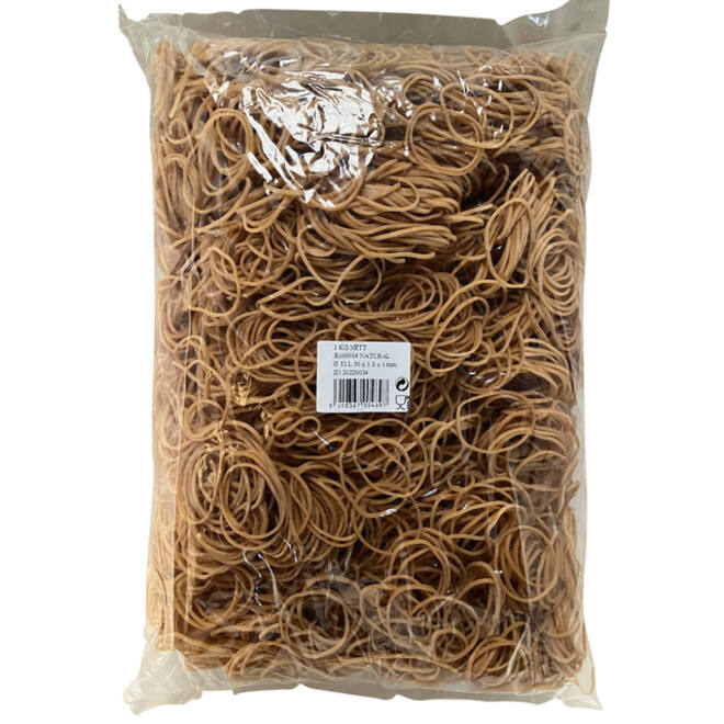 Elastiek Standard Rubber Bands 14 50x1.5mm 1kg 5333 stuks bruin